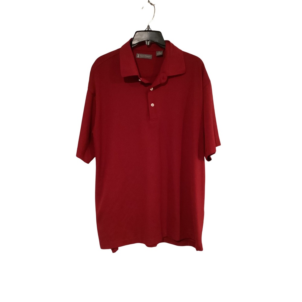 Daniel Cremieux Signature Collection Mens XL Red Short Sleeve Golf Polo Shirt